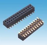 1.0MM双排180°SMT排母