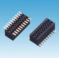 0.8MM双排180°SMT排母H3.1