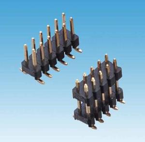 2.54mm排针双排双塑贴片型